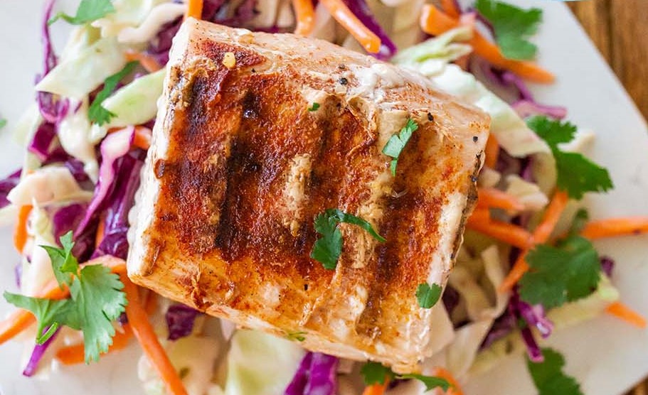 Spicy Mahi Mahi with Citrus Slaw Brookshire Brothers